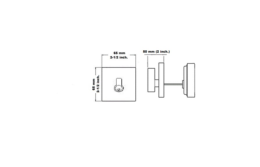 Deadbolt square shape