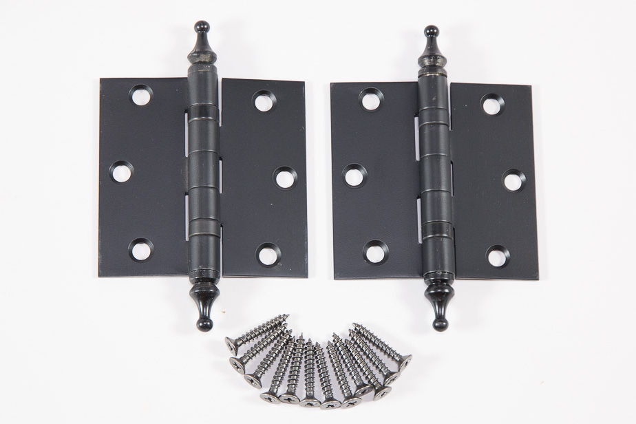 Ball Bearing Interior Door Hinge With Steeple Tip Square Cut Out Box Of 2 3 In X 3 In
