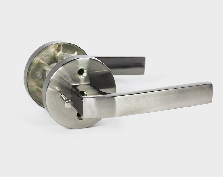 Polar Door Handle Lever Set With Round Rosette Black Stainless Steel Toronto Door Hardware Door Levers And Door Handles