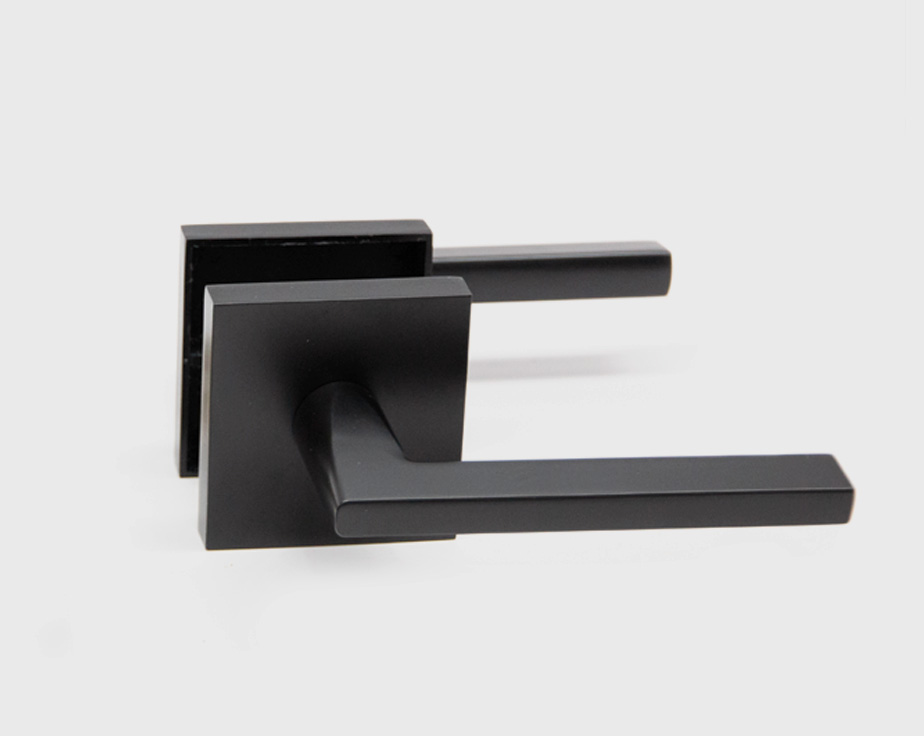 Lever sets with square rosette